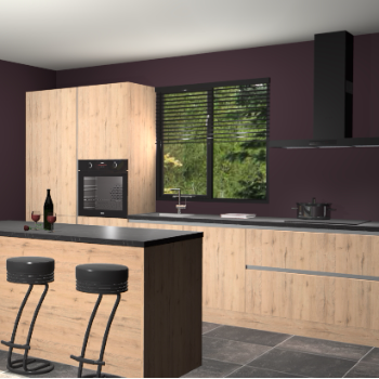 Madera natuur greeploze keuken Bonaire 29149