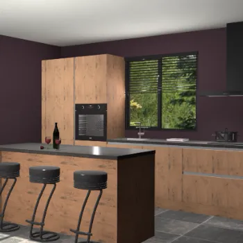 Astoria eiken greeploze keuken Bonaire 29169