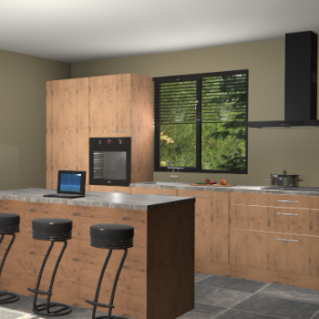 Astoria eiken keuken Bonaire 29173