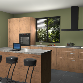 Astoria eiken keuken Bonaire 29174