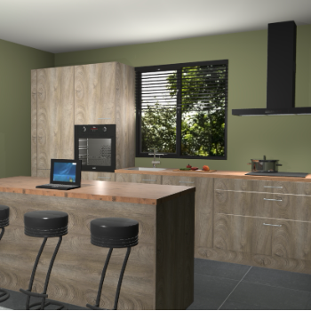 Cantaro eiken keuken Bonaire 29192