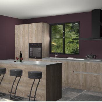 Cantaro eiken greeploze keuken Bonaire 29199