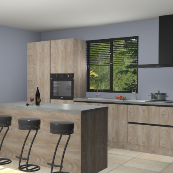 Cantaro eiken greeploze keuken Bonaire 29202