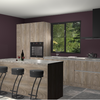 Cantaro eiken greeploze keuken Bonaire 29211