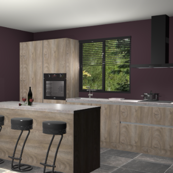 Cantaro eiken greeploze keuken Bonaire 29217