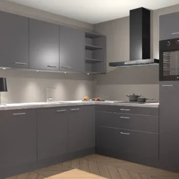 Onyxgrijze keuken Luanda 29281