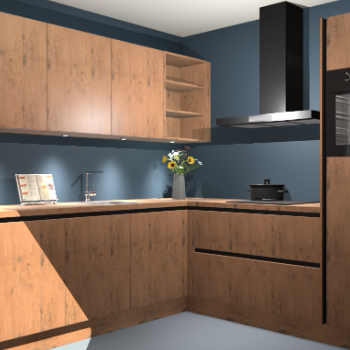 Astoria eiken greeploze keuken Luanda 29418