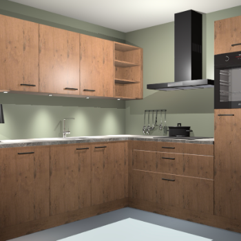 Astoria eiken keuken Luanda 29436