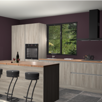 Vuren greeploze keuken Bonaire 29345