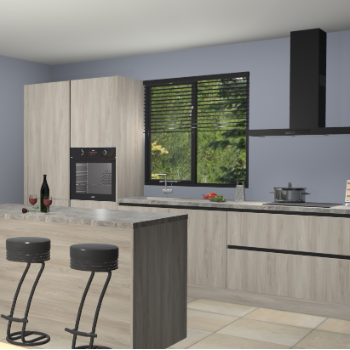 Vuren greeploze keuken Bonaire 29369