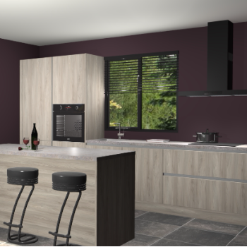 Vuren greeploze keuken Bonaire 29372