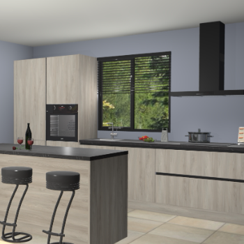 Vuren greeploze keuken Bonaire 29381