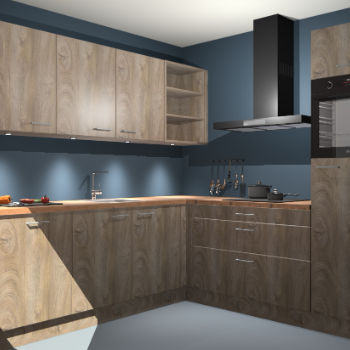 Cantaro eiken keuken Luanda 29580