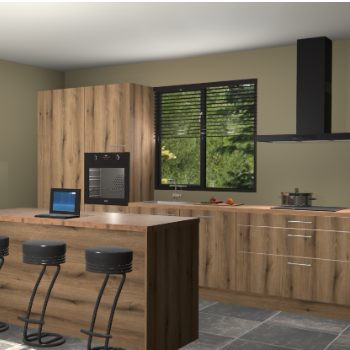 Gouden eiken keuken Bonaire 29507