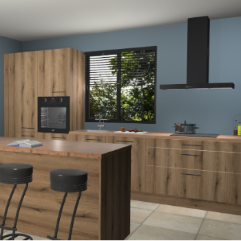 Gouden eiken keuken Bonaire 29510