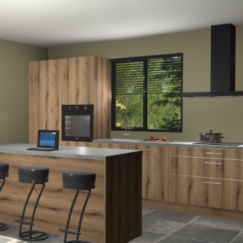 Gouden eiken keuken Bonaire 29514