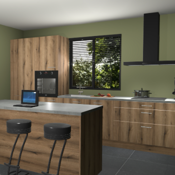 Gouden eiken keuken Bonaire 29515