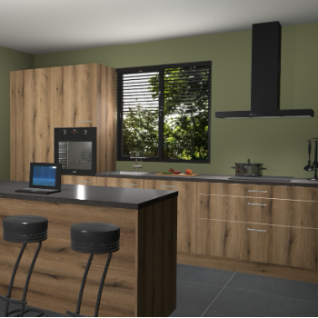 Gouden eiken keuken Bonaire 29521