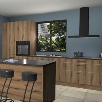 Gouden eiken keuken Bonaire 29523