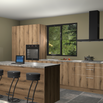 Gouden eiken keuken Bonaire 29526