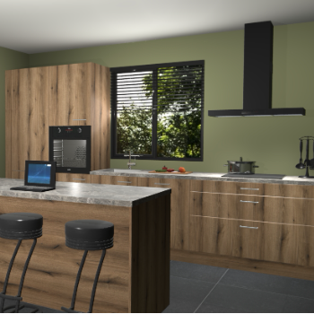 Gouden eiken keuken Bonaire 29527