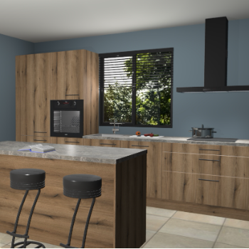 Gouden eiken keuken Bonaire 29529