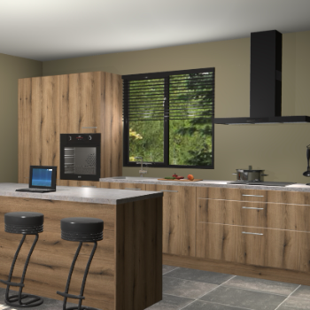 Gouden eiken keuken Bonaire 29532