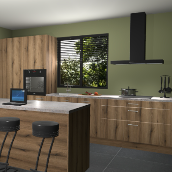 Gouden eiken keuken Bonaire 29533