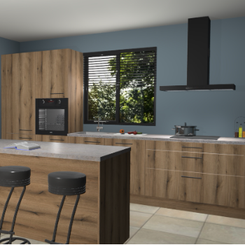 Gouden eiken keuken Bonaire 29535