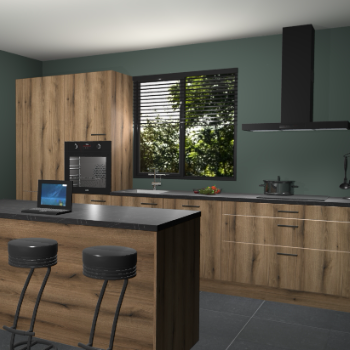 Gouden eiken keuken Bonaire 29542