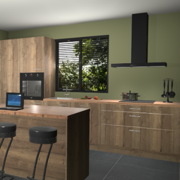 Chocolade eiken keuken Bonaire 29586