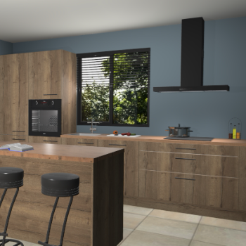 Chocolade eiken keuken Bonaire 29588