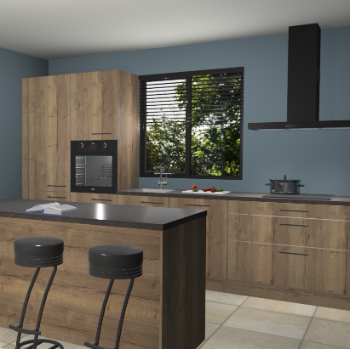 Chocolade eiken keuken Bonaire 29600