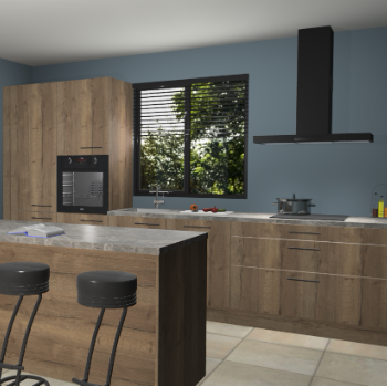 Chocolade eiken keuken Bonaire 29606