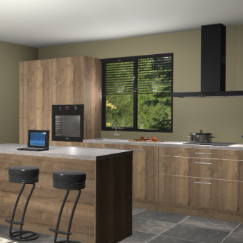Chocolade eiken keuken Bonaire 29609