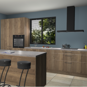 Chocolade eiken keuken Bonaire 29612