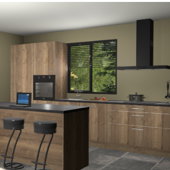 Chocolade eiken keuken Bonaire 29615