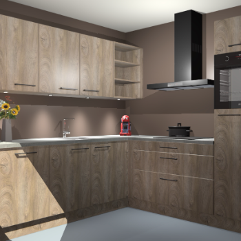 Cantaro eiken keuken Luanda 29624