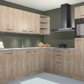 Cantaro eiken keuken Luanda 29625