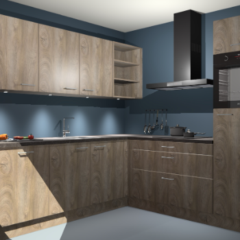 Cantaro eiken keuken Luanda 29628