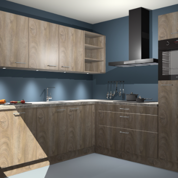 Cantaro eiken keuken Luanda 29634