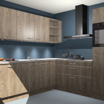 Cantaro eiken keuken Luanda 29640