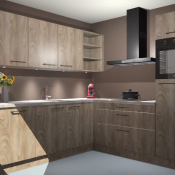 Cantaro eiken keuken Luanda 29642