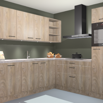 Cantaro eiken keuken Luanda 29643