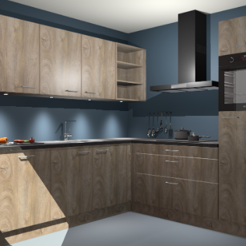 Cantaro eiken keuken Luanda 29646