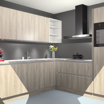 Vuren greeploze keuken Luanda 29755