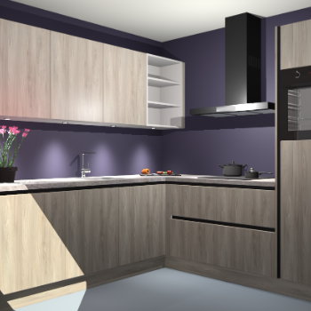 Vuren greeploze keuken Luanda 29758