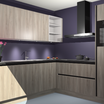 Vuren greeploze keuken Luanda 29764