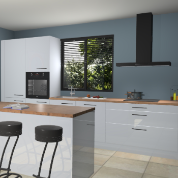 Sneeuwwitte hoogglans keuken Bonaire 29695