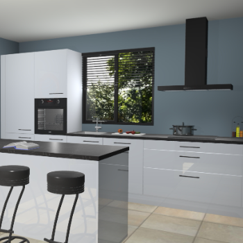 Sneeuwwitte hoogglans keuken Bonaire 29725